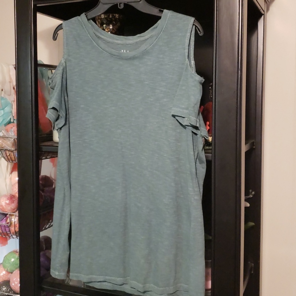 Style & Co Cold Shoulder Tunic Top